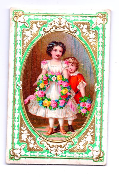 Viktorianische Weihnachtskarte, ca. 1880 von English School