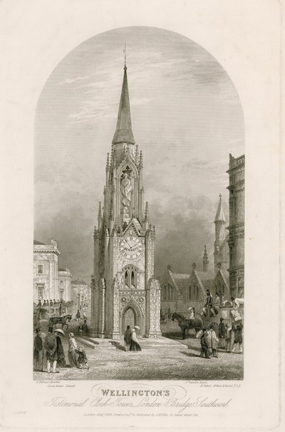 Wellingtons Testimonial Clock Tower, London Bridge, Southwark von English School