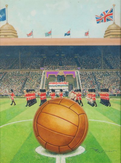 Wembley-Stadion am großen Spieltag von English School