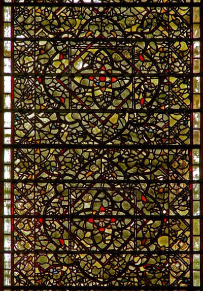 Fenster Fünf-Schwestern, Darstellung von Grisaille von English School