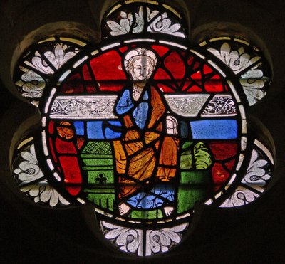 Fenster N6 mit Christus in Majestät von English School