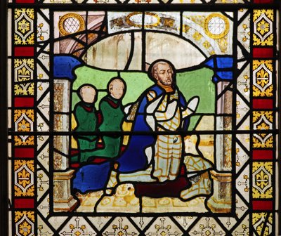 Fenster S2 mit Stiftern - Pembroke von English School