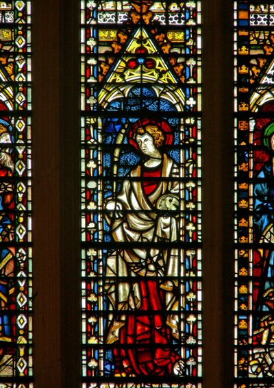 Fenster Ww, den heiligen Johannes darstellend von English School