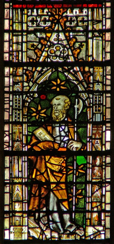 Fenster c6, Darstellung von St. Matthias von English School