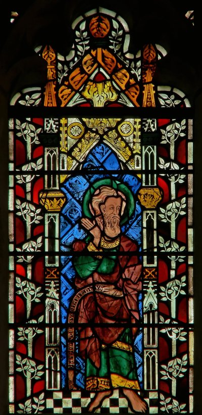 Fenster mit Darstellung von Jesaja von English School