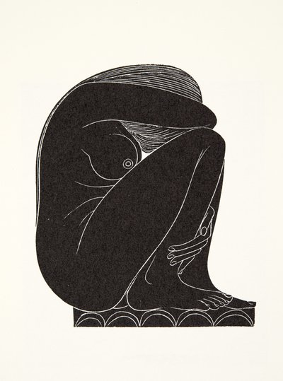 Auf den Ziegeln von Eric Gill