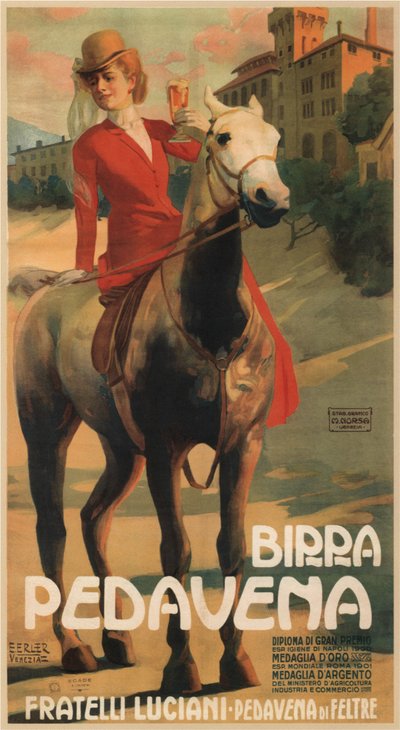 Birra Pedavena, 1900er-1910er von Erich Erler