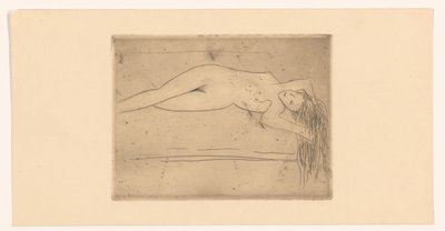 Liegende nackte Frau von Erich Wichmann