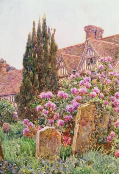 Kirchhof, Chiddingstone von Ernest Arthur Rowe