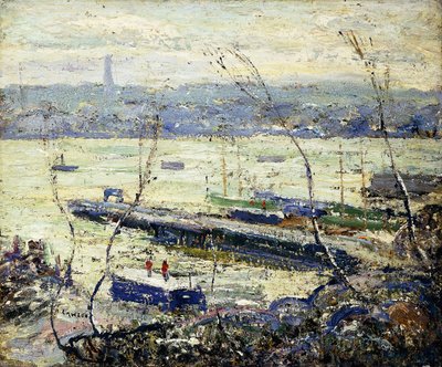 Am Hudson von Ernest Lawson