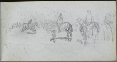 Skizzenbuch, Seite 52: Figurenstudie von Ernest Meissonier