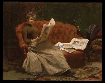 Lesende Dame von Ernest Sigismund Witkamp