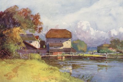 Themse: Shiplake Mill von Ernest William Haslehust