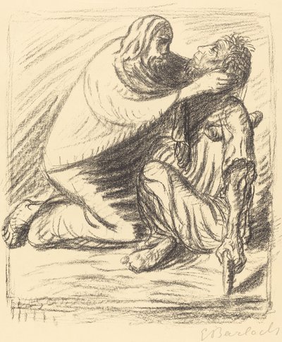 Selig sind die Barmherzigen, veröffentlicht 1916 von Ernst Barlach