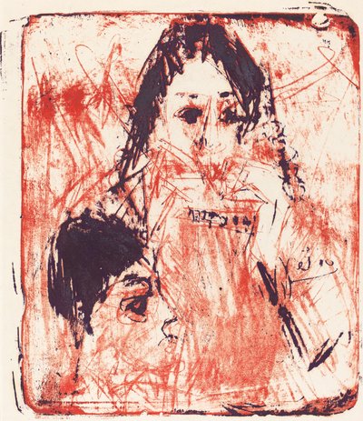 Mundharmonikaspieler, 1919 von Ernst Ludwig Kirchner