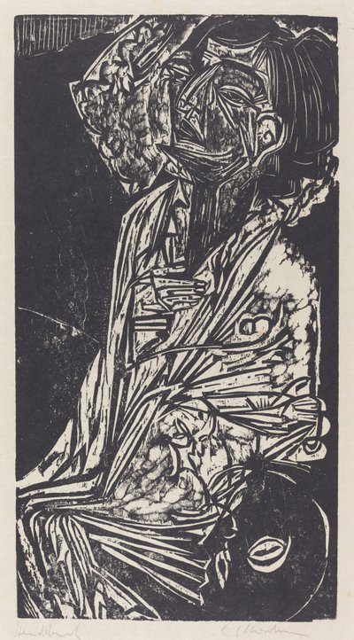 Die Frau von Professor Goldstein, 1916 von Ernst Ludwig Kirchner