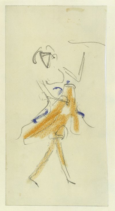 Eine Tänzerin, 1909-1910 von Ernst Ludwig Kirchner