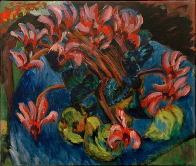 Alpenveilchen zu Weihnachten von Ernst Ludwig Kirchner