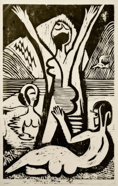 Badende am See von Ernst Ludwig Kirchner