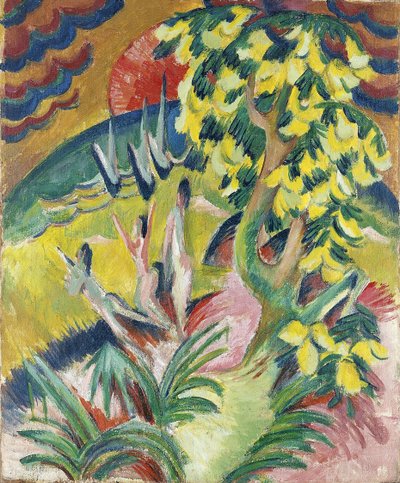 Geschwungene Bucht, ca. 1914 von Ernst Ludwig Kirchner