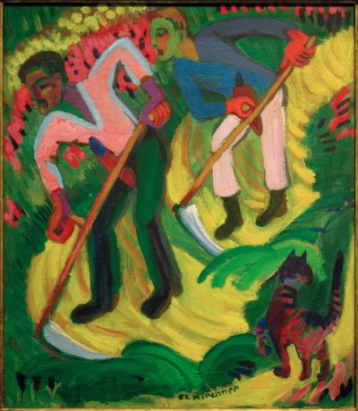 Mäher, die Brüder Müller von Ernst Ludwig Kirchner