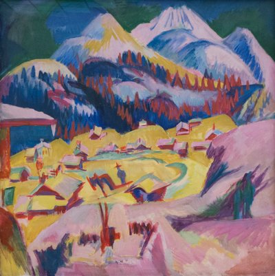 Frauenkirch im Winter, 1918-1919 von Ernst Ludwig Kirchner