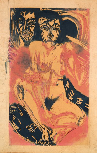 Melancholisches Mädchen von Ernst Ludwig Kirchner