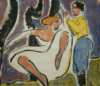 Russisches Tanzpaar, 1909 von Ernst Ludwig Kirchner