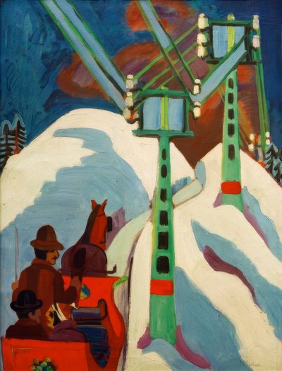 Schlittenfahrt von Ernst Ludwig Kirchner