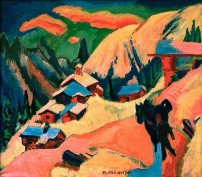 Stafelalp im Schnee von Ernst Ludwig Kirchner