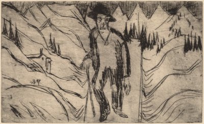 Der Wanderer von Ernst Ludwig Kirchner