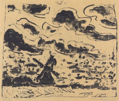 Windmühle bei Burg auf Fehmarn von Ernst Ludwig Kirchner