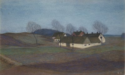 Ein Bauernhof in Zeeland (Pastell) von Ester Almqvist