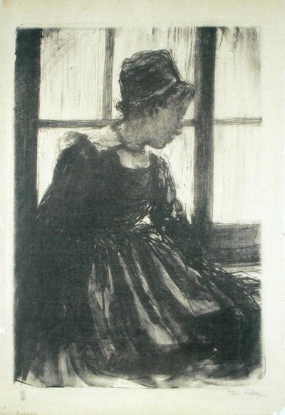 Junge bretonische Frau von Ethel Gabain