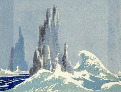 Kathedralenfelsen, Tasmanien, 1939 von Ethleen Palmer