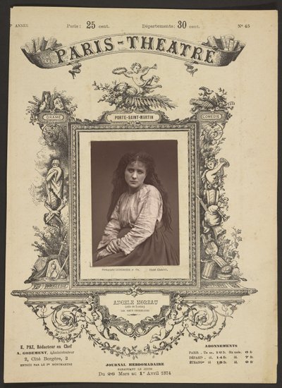 Pariser Theater: Angele Moreau von Etienne Carjat