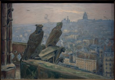 Paris von Notre-Dame aus gesehen von Etienne Moreau Nelaton