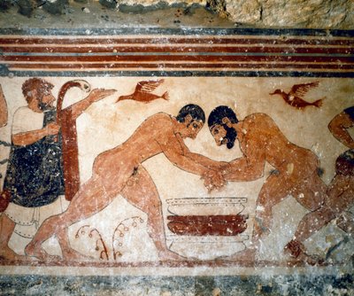 Zwei Ringer. (Detail) von Etruscan
