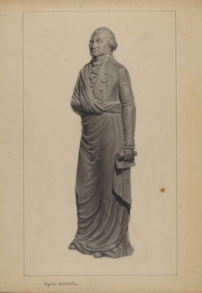 Gusseisenfigur von Eugene Barrell