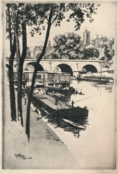 Boote waschen, 1915 von Eugene Bejot