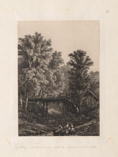 Die Wäscherinnen, 1838 von Eugene Bléry