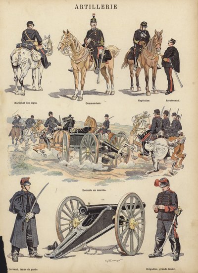 Artillerie der französischen Armee von Eugene Chaperon