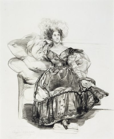 Studie für Mme. Jules-Antoine Droz von Eugene Deveria