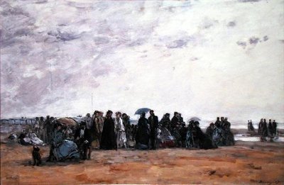 Ein Badeort am Meer von Eugene Louis Boudin