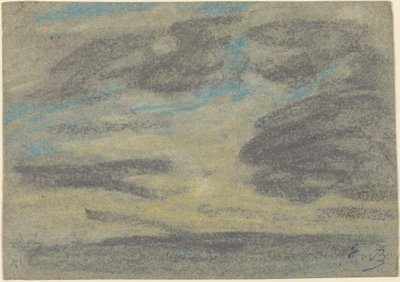 Wolken über dem Meer, 1860-1865 von Eugene Louis Boudin