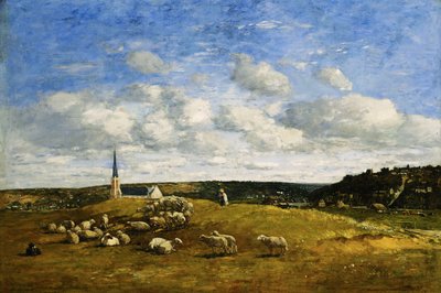 Deauville, 1870-1874 von Eugene Louis Boudin