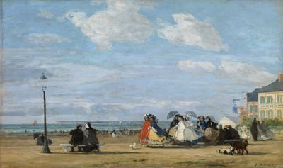 Kaiserin Eugénie (1826-1920) in Trouville von Eugene Louis Boudin