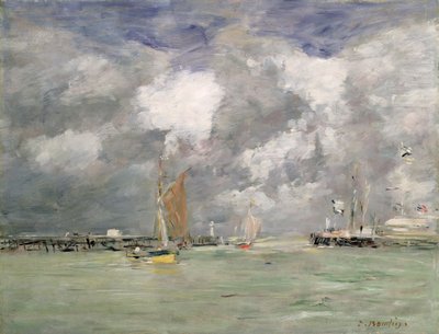 Hochwasser in Trouville, um 1892-96 von Eugene Louis Boudin