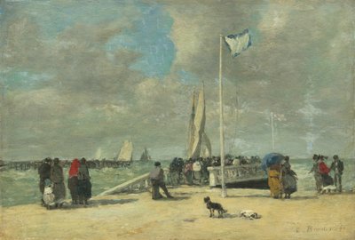 Auf dem Steg von Eugene Louis Boudin