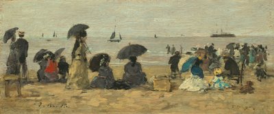 Der Strand, 1877 von Eugene Louis Boudin